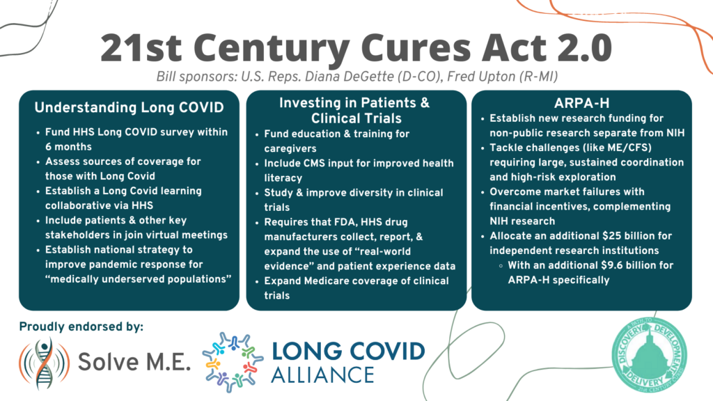 Read more about the article Will the 21st Century Cures Act Deliver Innovation and Health Breakthroughs for Post-Infection Diseases?