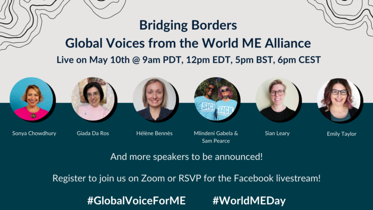 Register for our live event: Bridging Borders – Global Voices from the World ME Alliance